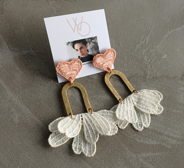 mignonne heart earrings