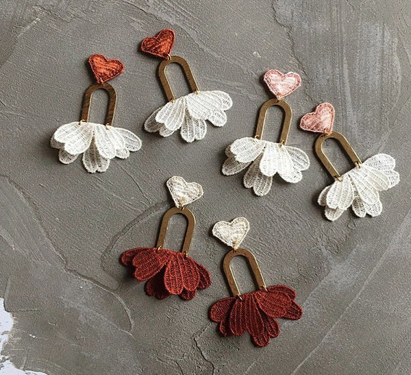 mignonne heart earrings